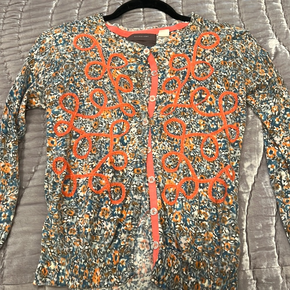 Guinevere Anthropologie cardigan. Vintage